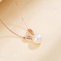 S925 Natural Freshwater Pearl Rabbit Necklace (2 Colors) ILN102