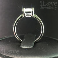 S925 1.25ct Princess Cut Solitaire Zircon Ring ILR007