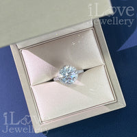 S925 3.5ct Round Cubic Zirconia Ring ILR034