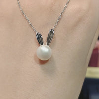 S925 Natural Freshwater Pearl Rabbit Necklace (2 Colors) ILN102